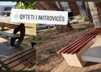 Rregullohen ulëset publike në Sheshin e Mitrovicës, para pak kohe u demoluan plotësishtë