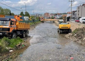 Nënkryetari Tahiri inspekton pastrimin e lumit Trepça dhe hapësirave tjera gjelbëruese