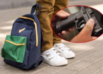 Shqetësuese: Kapet me armë në çantën e shkollës një nxënës 10-vjeçar në Vushtrri