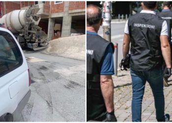 LAJMI I FUNDIT: Inspektorët komunal në Mitrovicë ndalin ndërtimin e një banese, nuk ka siguri për punë ❌