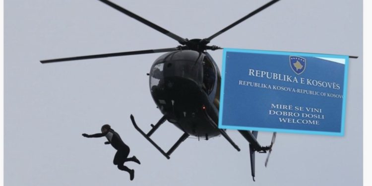 Raportohet se një helikopter serb ka lëshuar parashutistë në zonën kufitare, dyshohet që hynë edhe në territorin e Kosovës