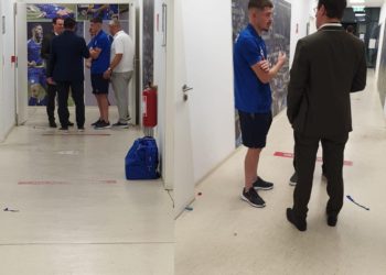 Dalin pamjet, Muja takohet me drejtuesit e Antwerp pas ndeshjes