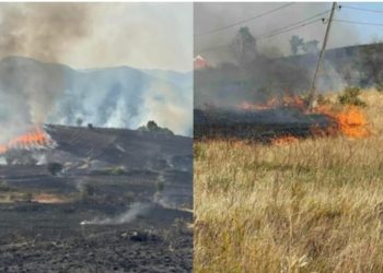 Zjarri përhapet në sipërfaqe të mëdha në fshatrat e Mitrovicës