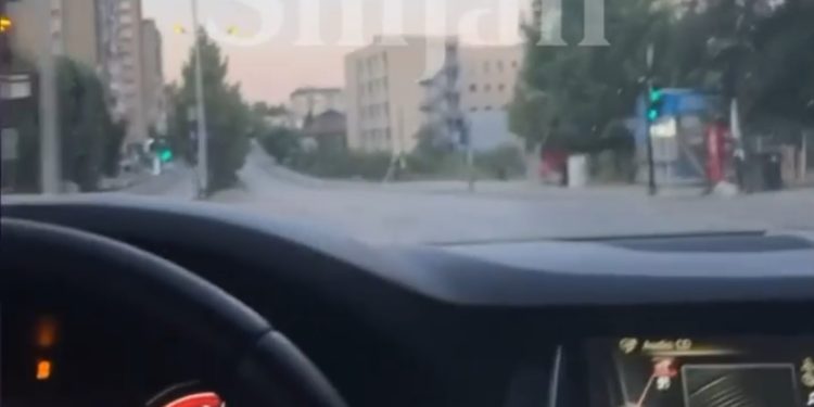 Vozitje e çmendur: 180km/h midis qytetit në Prishtinë, rruga Agim Ramadani