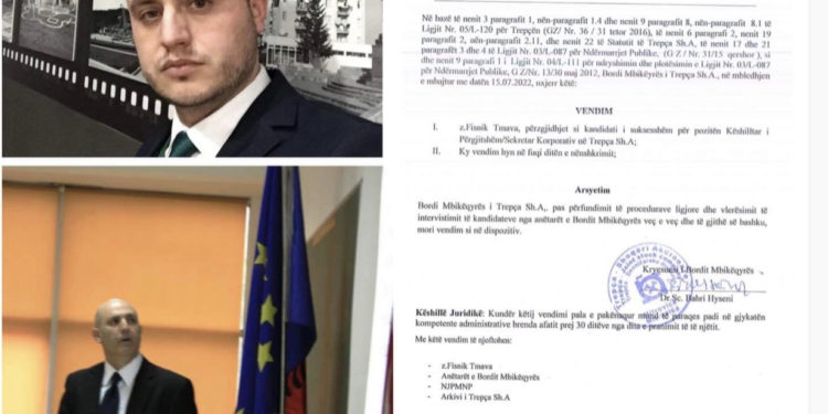 Zgjedhet sekretari i ndërmarrjes “Trepça”, ai është vëllai i resë së kryesuesit të Bordit, Bahri Hyseni