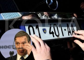Vuçiqi pajtohet që më 1 shtator do të nisë së zbatuari vendimi për targat serbe