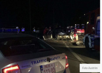 Katër të lënduar nga aksidenti i rëndē në Lushtë të Mitrovicës, njëri bartet në QKUK