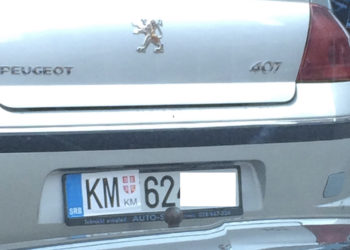 Regjistrohet me targa RKS një automjet që ishte me targa serbe