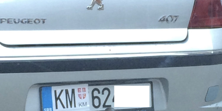 Regjistrohet me targa RKS një automjet që ishte me targa serbe