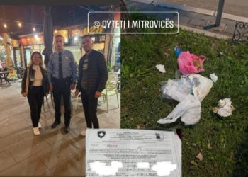 Drejtori Sadiku bashk me Inspektoren Berisha dhe PK dënuan një biznes dhe paralajmruan shumë të tjerë për ndotjen e Sheshit