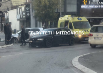 Aksident trafiku në Mitrovicë, ka të lënduar