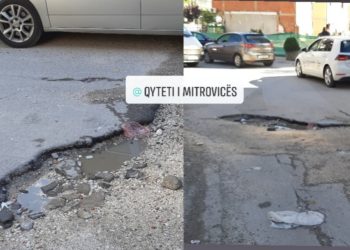 Kompania e ndërtimit rregulloi kanalizimin për vete, por la rrugën në këtë gjendje të mjerueshme