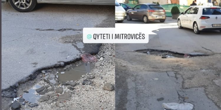 Kompania e ndërtimit rregulloi kanalizimin për vete, por la rrugën në këtë gjendje të mjerueshme