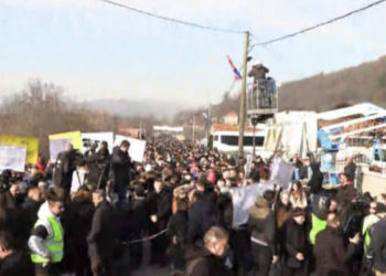 Përfundon protesta e serbëve në Rudarë