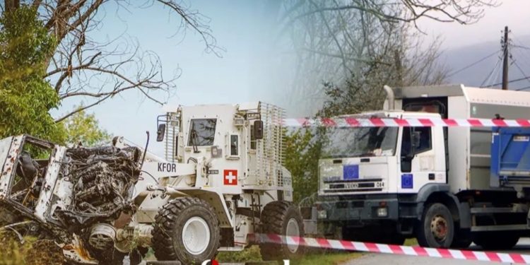Serbët përdorin për barrikada kamionët që i morën si donacion, nga BE-ja s’kanë përgjigje