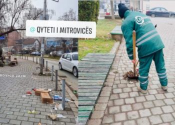 KRM Uniteti pastruan hapësirat përreth Xhamisë ‘Isa Beg’ Mitrovicë