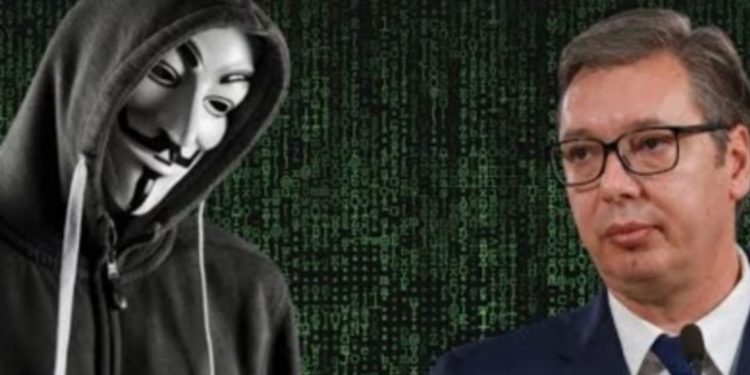 Pas asaj të ushtrisë, “Anonymous” hakojnë faqen e Aleksandër Vuçiq