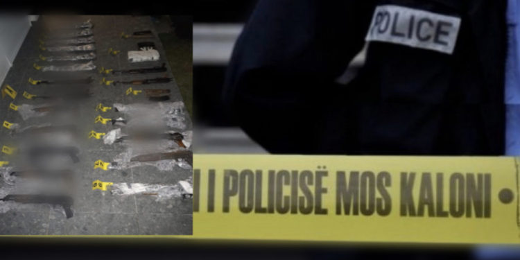 FOTO: Arrestohen pesë persona për trafikim me armë në Mitrovicë dhe Prishtinë