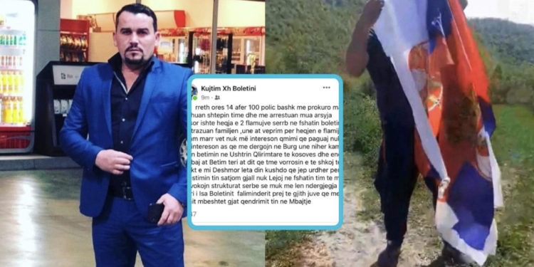 “Afër 100 policë ma rrethuan shtëpinë e ma trazuan familjen” – deklarohet mitrovicasi që hoqi flamujt serbë në Zveçan