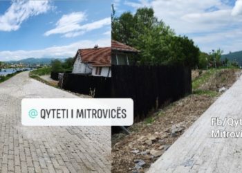 Lajm i mirë: Komuna e Mitrovicës më në fund rregullon pjesën e dëmtuar të shetitorës së liqenit