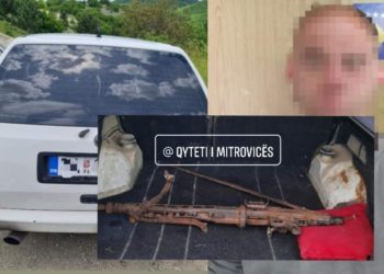 Tentoi të kalonte në Serbi me Mitraloz në bagazh, arrestohet nga Policia e Kosovës