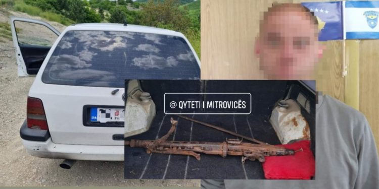 Tentoi të kalonte në Serbi me Mitraloz në bagazh, arrestohet nga Policia e Kosovës