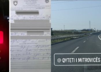 Në rrugën Prishtinë – Mitrovicë drejtoi veturën me 215 km/h, gjobitet shoferi