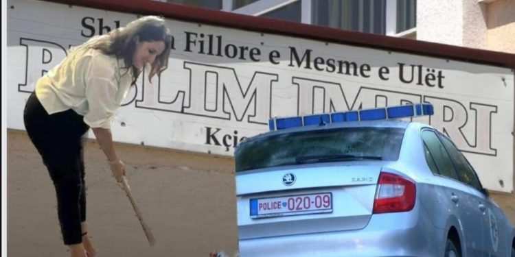 Drejtoresha e shkollës së Kçiqit ua dha veturën personale nxënësve të mitur, shkaktojnë aksident