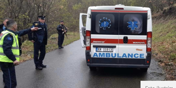 Policia e Kosovës ndaloi ambulancën serbe të Spitalit të Mitrovicës, po kthehej nga Beogradi