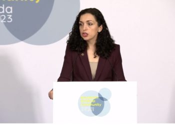 Osmani në Spanjë: Kosova ka nevojë për garanci sigurie – Serbisë t’i jepet mësimi