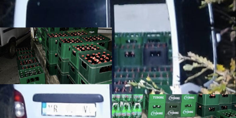 Po kontrabandonte mbi 1 mijë shishe birrë nga Serbia, Policia ia len në “fyt”