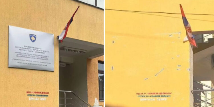 Largohet tabela zyrtare e Republikës së Kosovës e vendosur nga MAPL në Zubin Potok, Policia nis hetimet