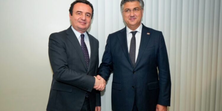 Kurti takohet me kryeministrin kroat, flasin për Banjskën e dialogun me Serbinë