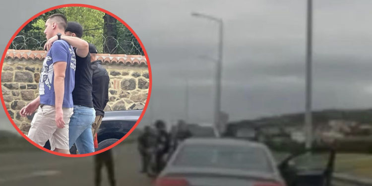 Raportohet se Policia e Kosovës ndaloi djalin e Vuçiqit, ia largojnë bluzën me mesazhe provokuese